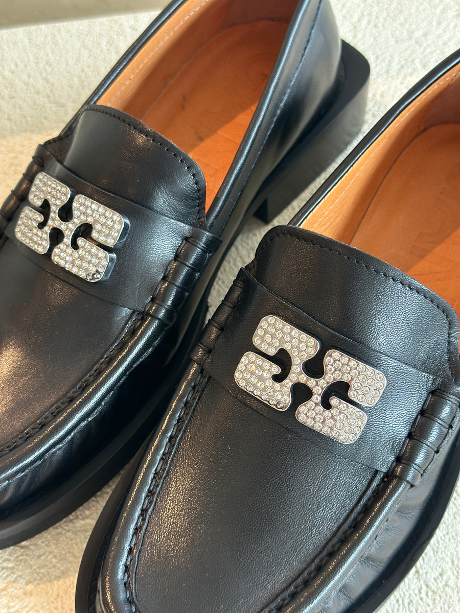 Loafers With Rhinestone Detail