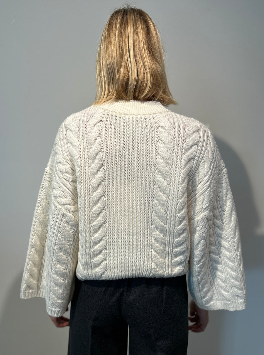 Cropped Cable Jumper