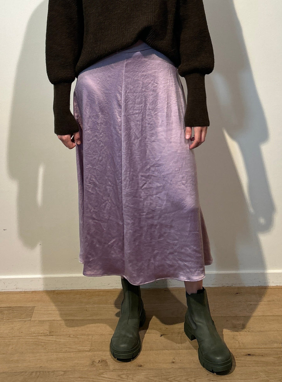 Satin Midi Skirt