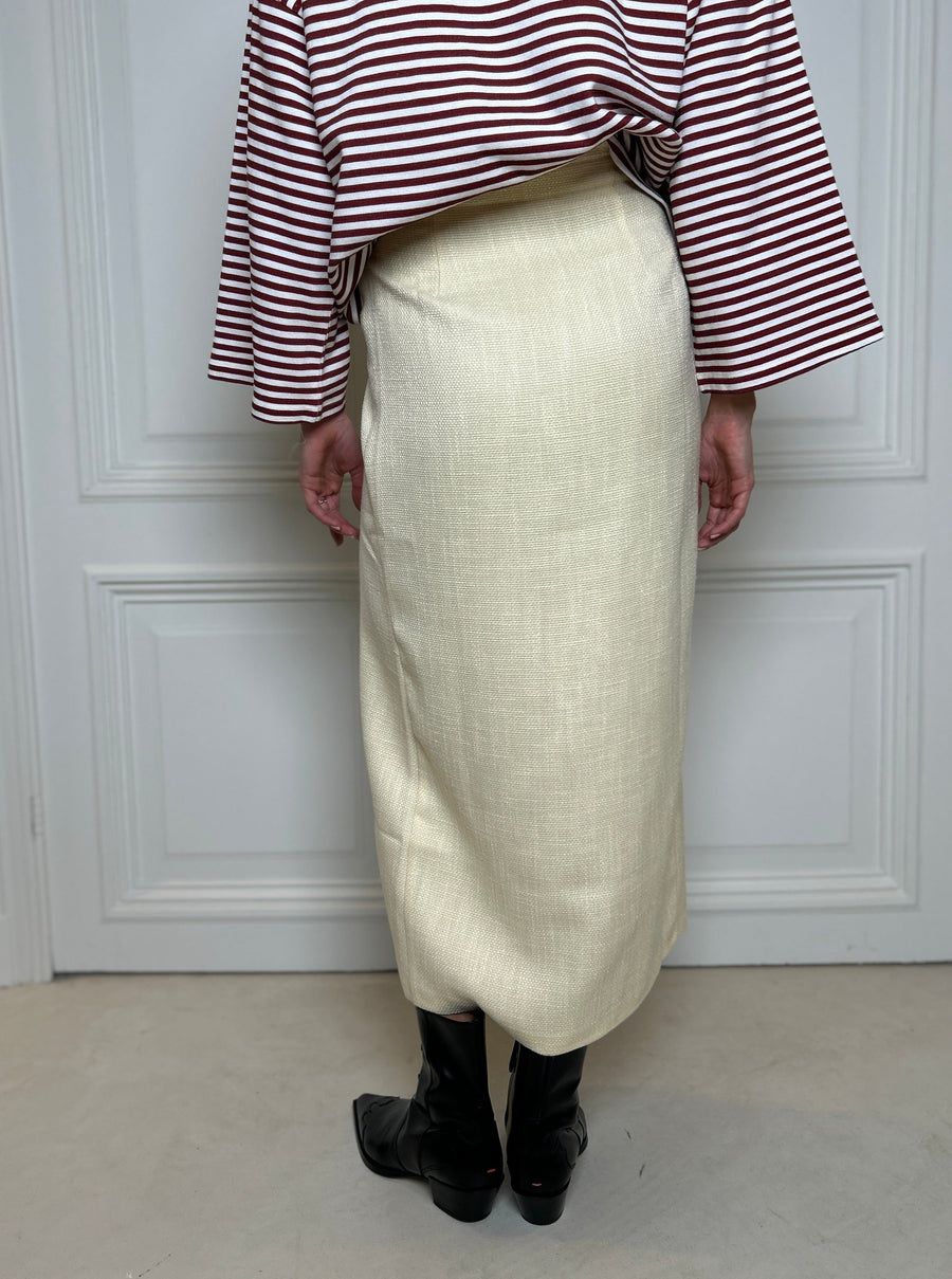 Plain Weave Wrap Skirt