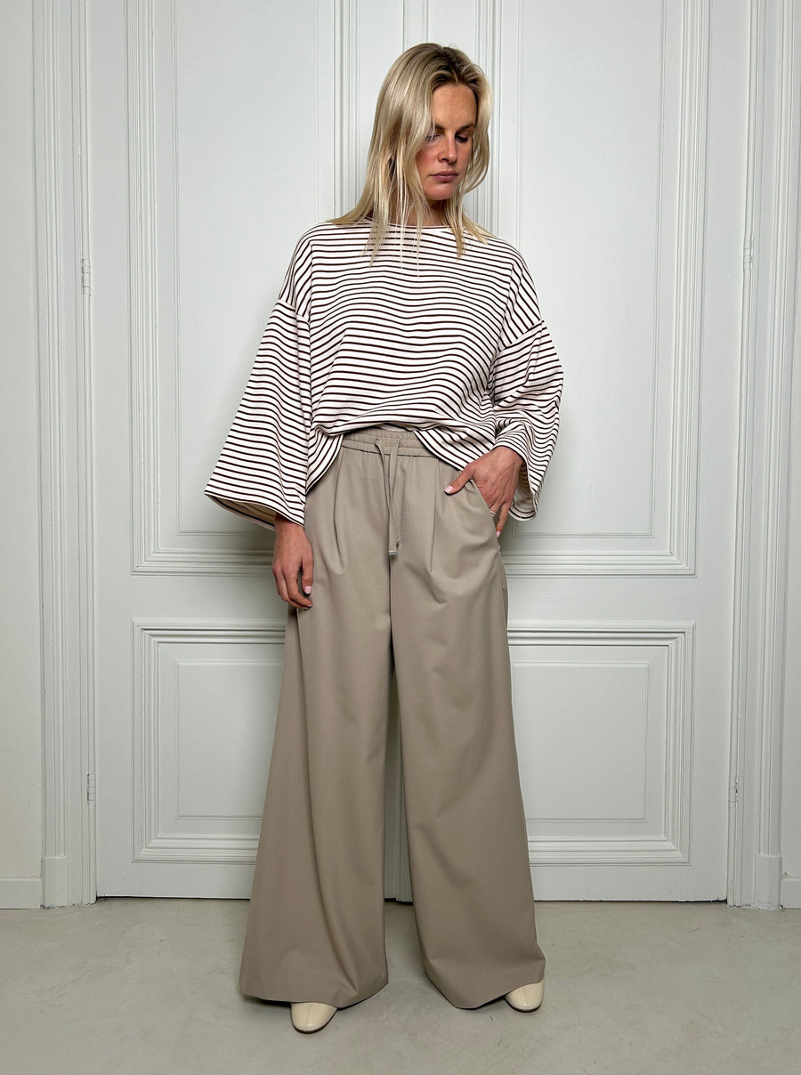 Long Trousers with Elastic Waistband