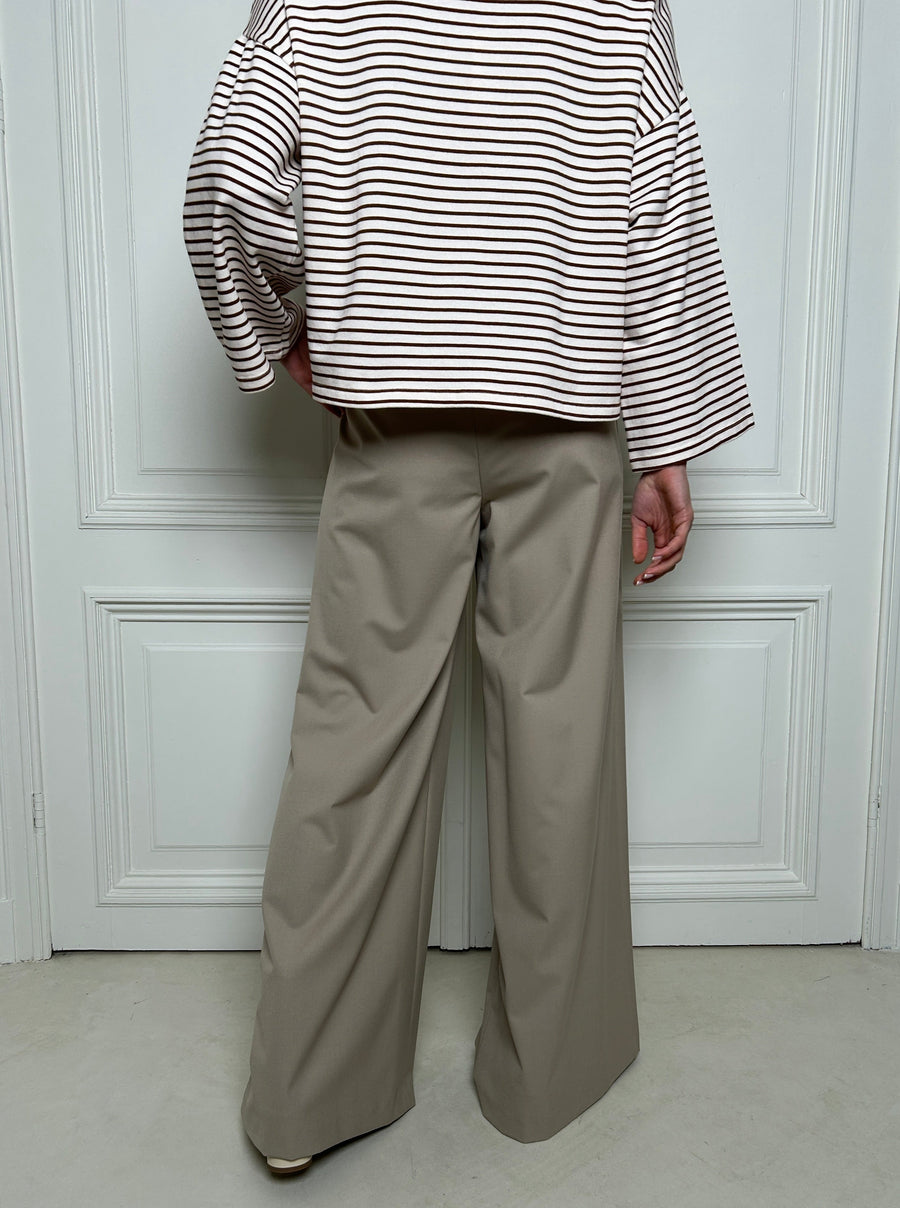 Long Trousers with Elastic Waistband
