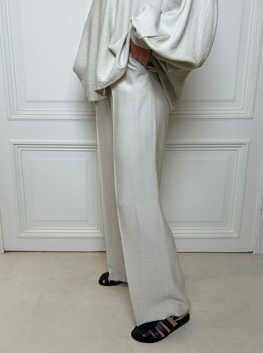 Wide Pants with Elasticated Waist