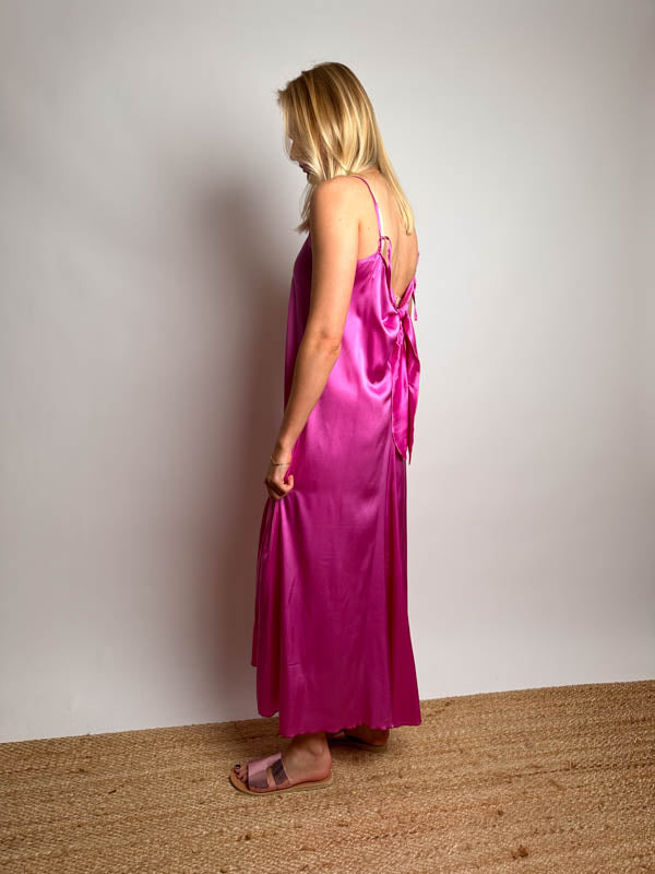 Slip Dress With Open Back