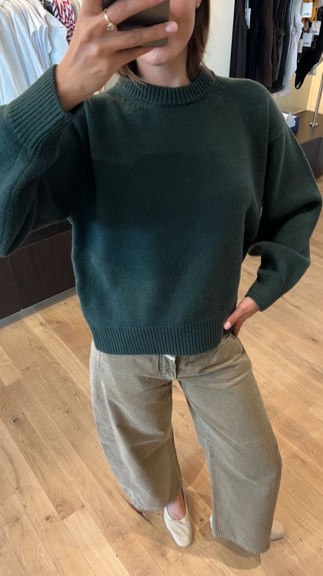 JUNE KNIT DARK GREEN