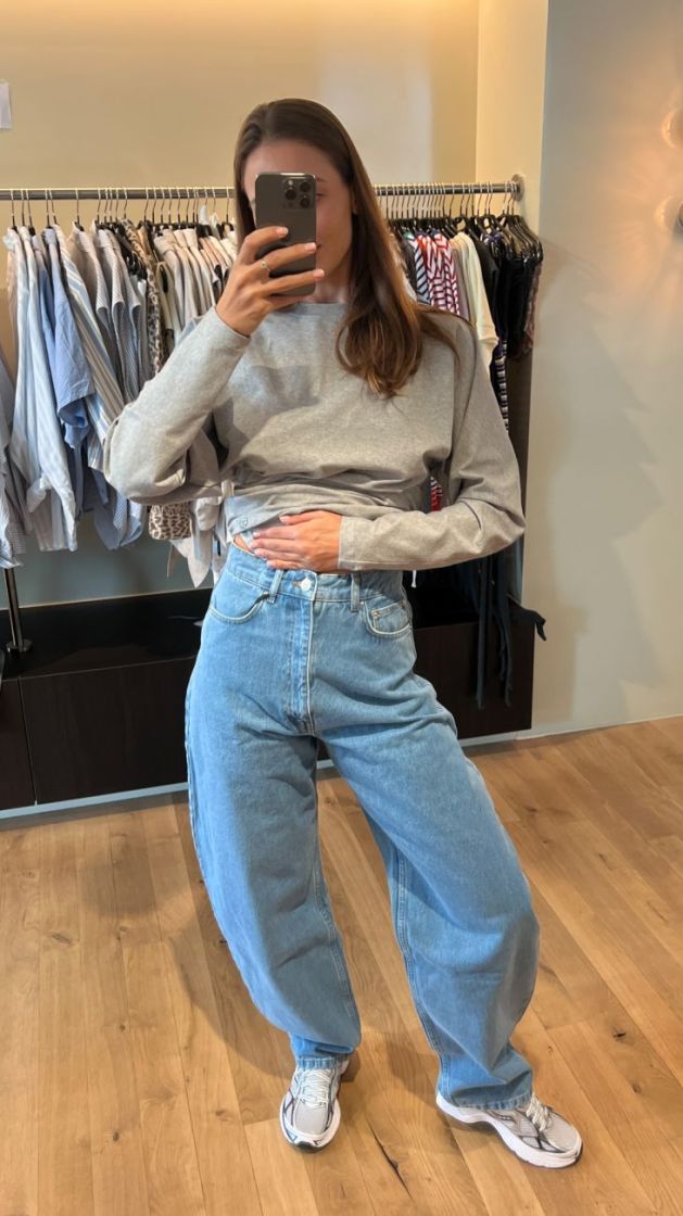 GRACE BALLOON PANTS BLUE